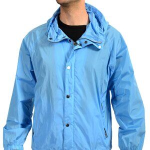 Hugo Boss Men's "Chester" Blue Hooded Full Zip Windbreaker Jacket US 38R IT 48R